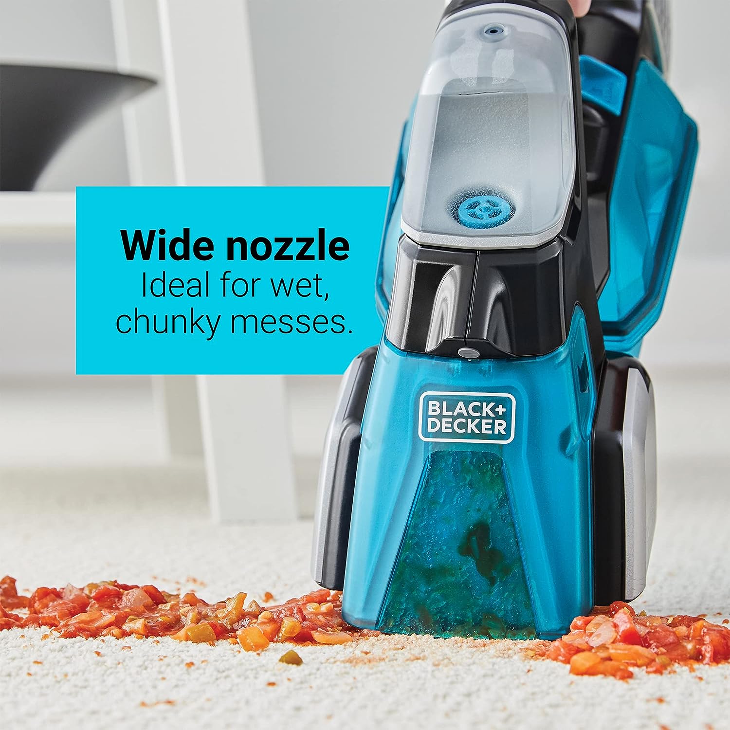 Black & Decker Spill Buster Portable Carpet Cleaner, Cordless Spill and Spot - Black & Blue