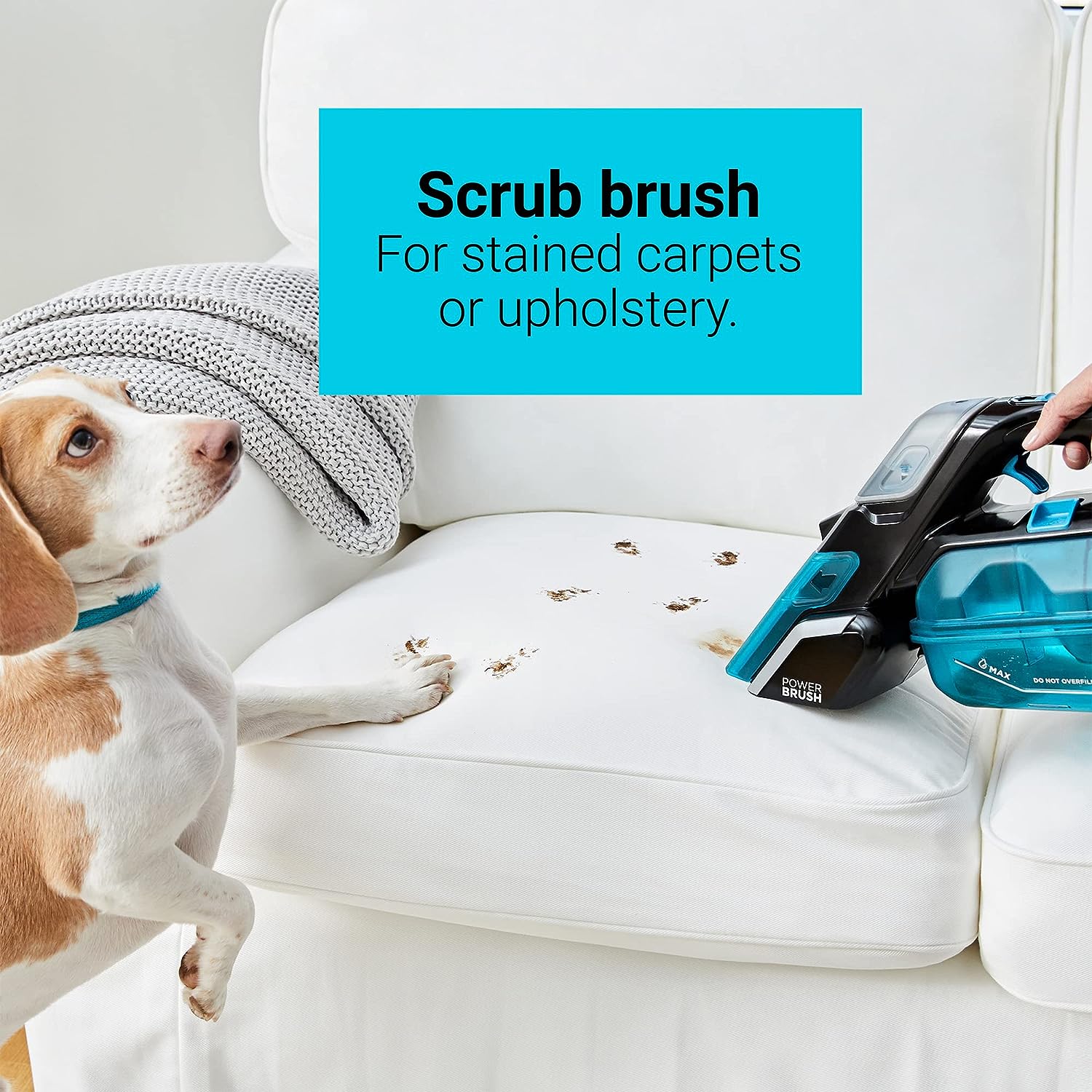 Black & Decker Spill Buster Portable Carpet Cleaner, Cordless Spill and Spot - Black & Blue