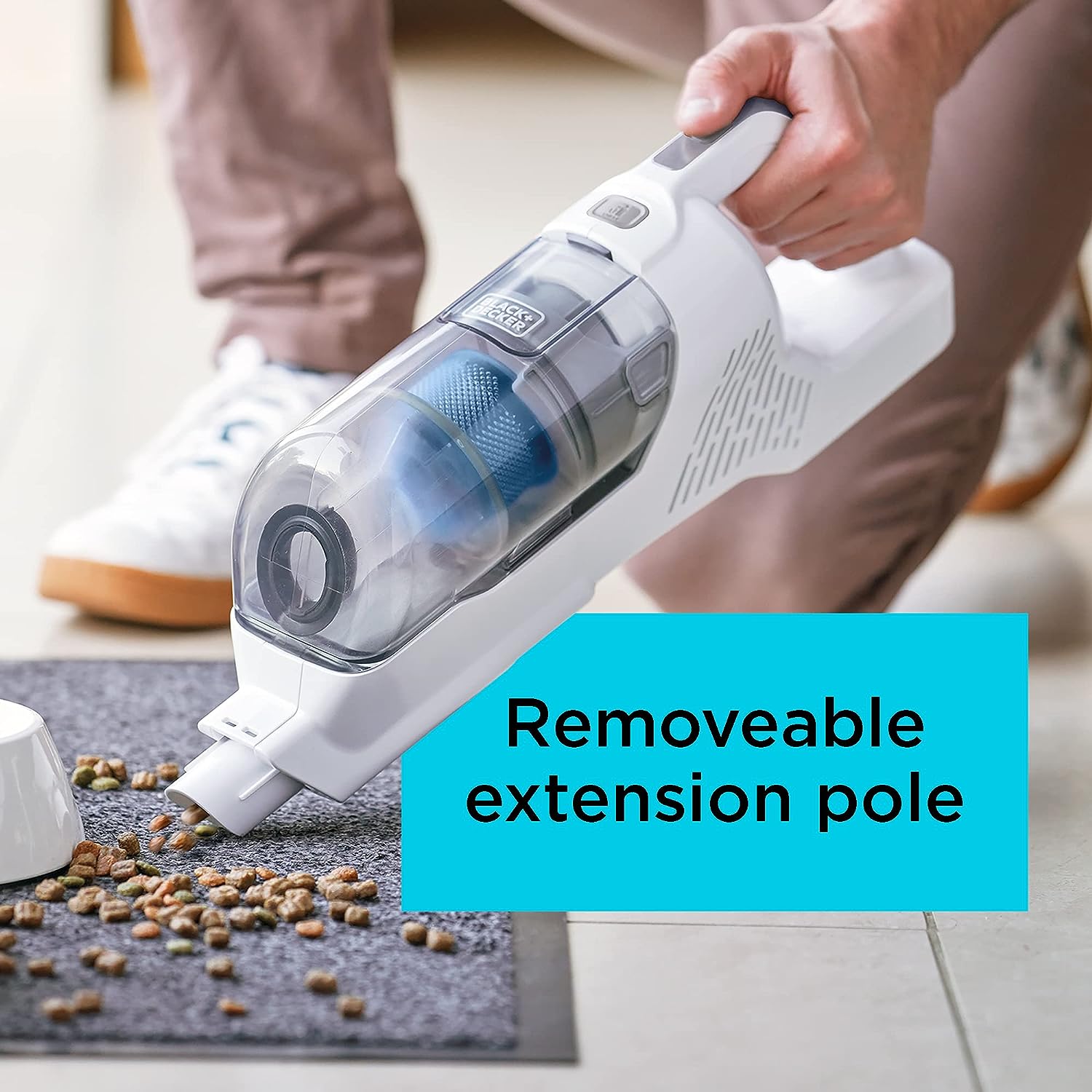 Black & Decker 2 In 1 Stick Vacuum Cleaner - Grey