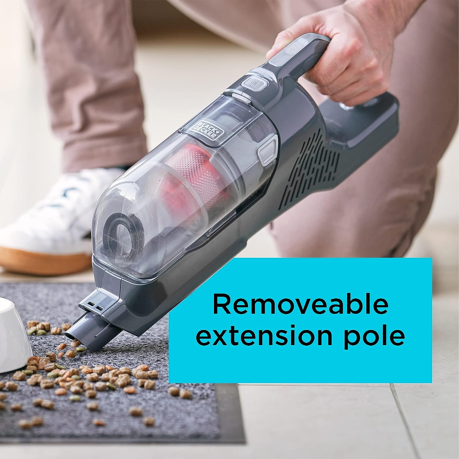Black & Decker Power Series + Cordless Stick Vacuum Cleaner - Grey