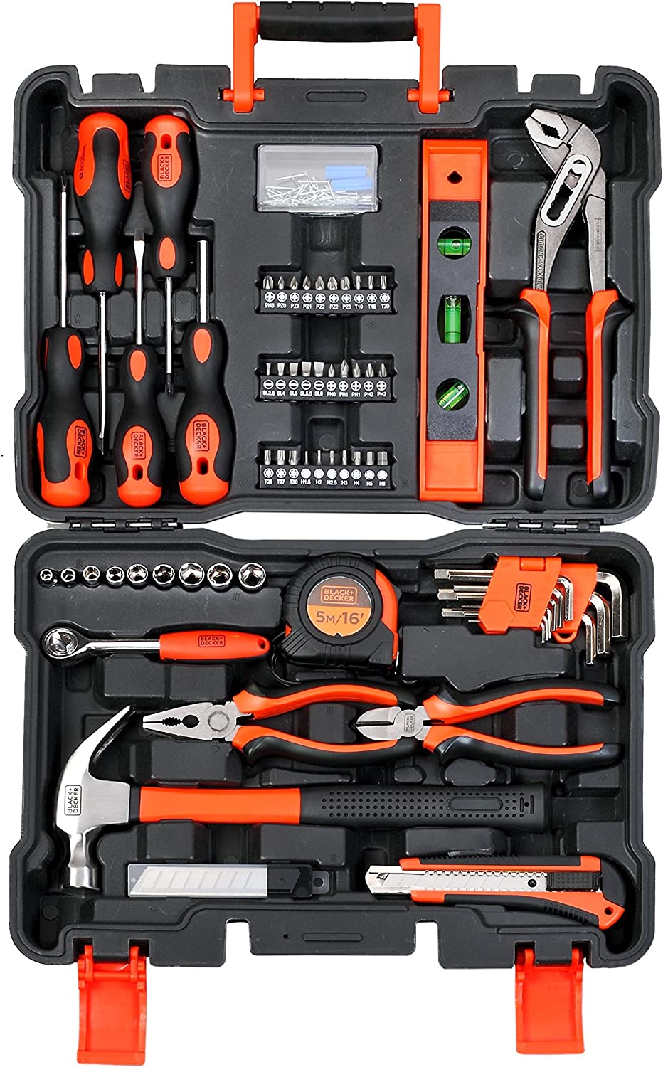 Black & Decker Professional Hand Tool Kit (154 Pieces) - Orange/Black