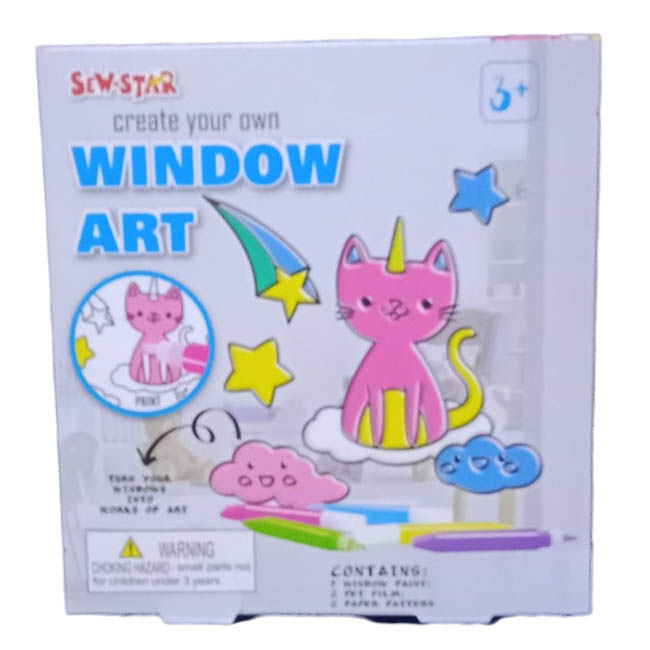 Sew Star Window Art Caticorn for 6 Years and Above
