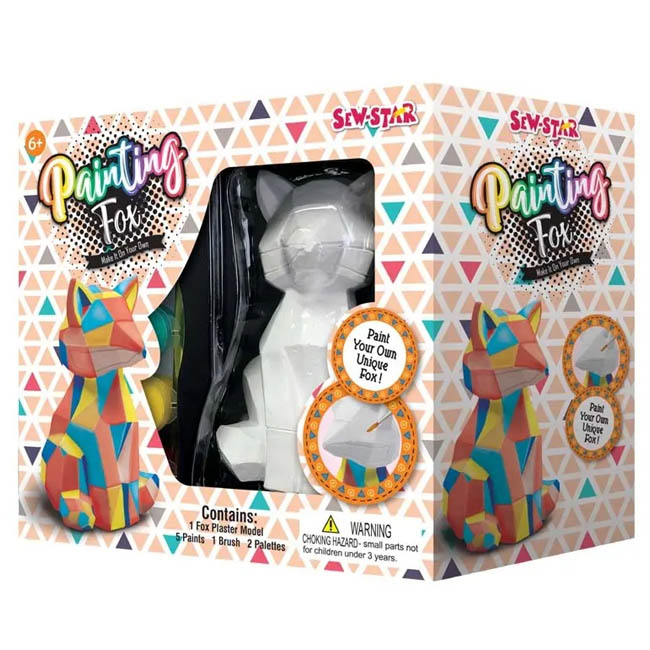 Sew Star Paint Your Own Unique Fox for 6 Years and Above