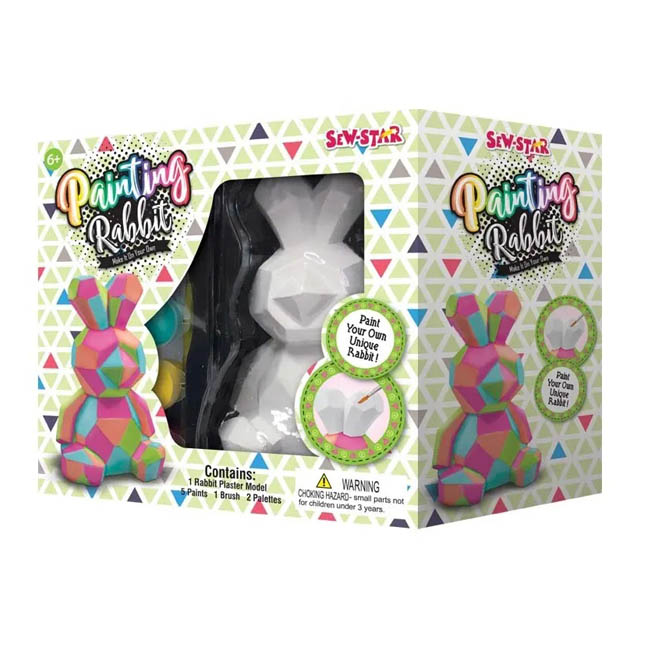 Sew Star Painting Plaster Kit Rabbit for 6 Years and Above