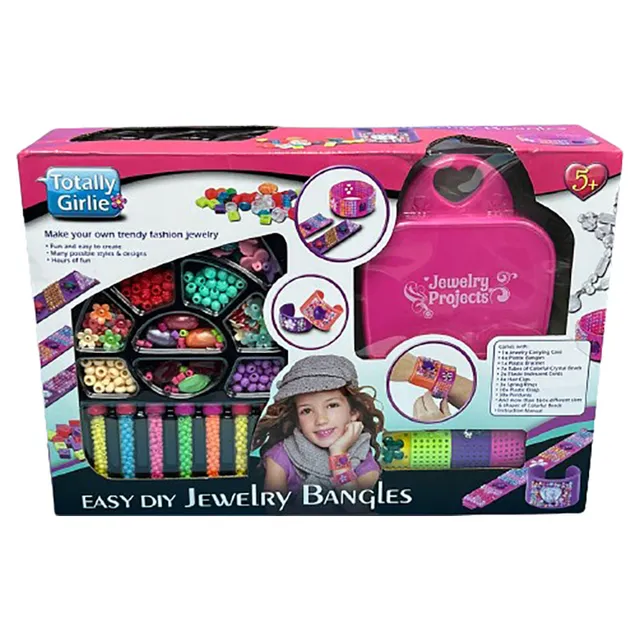 City World Totally Girlie - Easy Jewellery Making Bracelet Beads Diy Crafts Kit