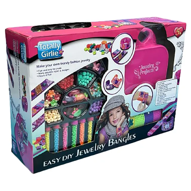 City World Totally Girlie - Easy Jewellery Making Bracelet Beads Diy Crafts Kit