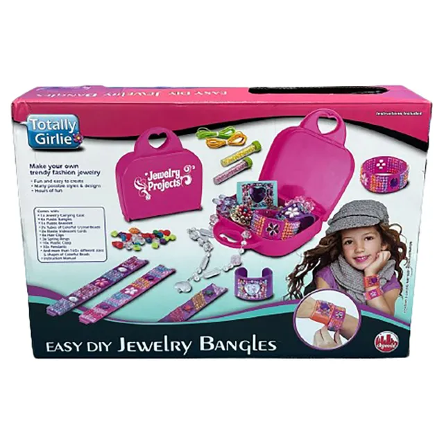 City World Totally Girlie - Easy Jewellery Making Bracelet Beads Diy Crafts Kit