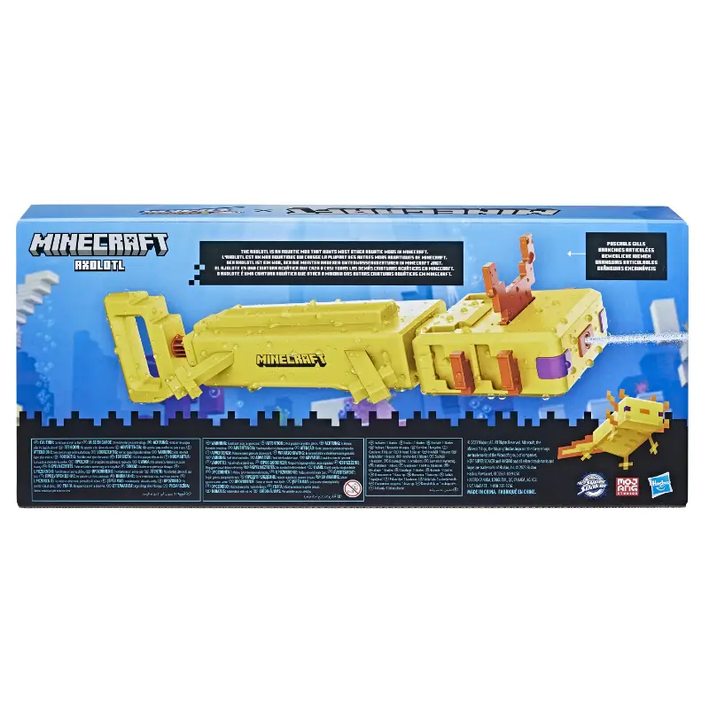 Nerf Super Soaker Water Blaster Minecraft Axolotl