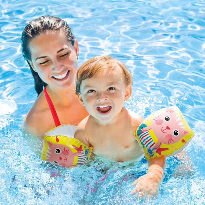 Intex Inflatable Armrests Happy Kittens for Your Little Ones