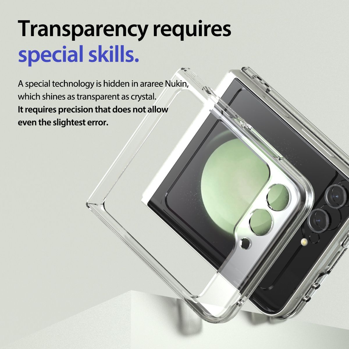 iWalk Araree Nukin Case for Samsung Galaxy Z Flip 5 - Clear