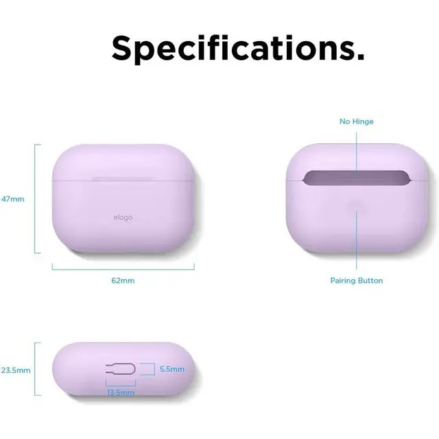 Elago Basic Slim Case for Apple AirPods Pro - Lavender
