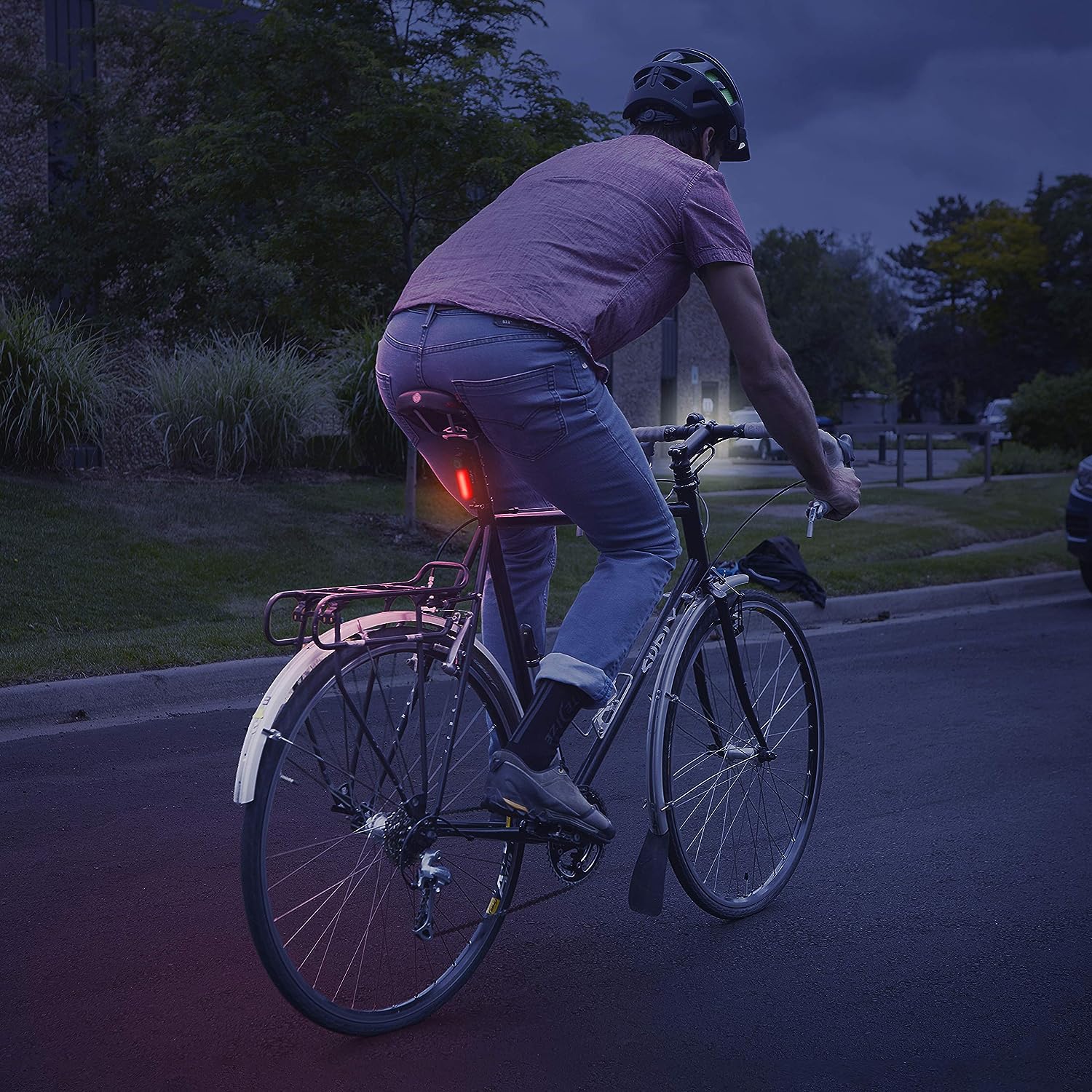 Nite Ize Red Radiant 125 Rechargeable Bike Light - Red