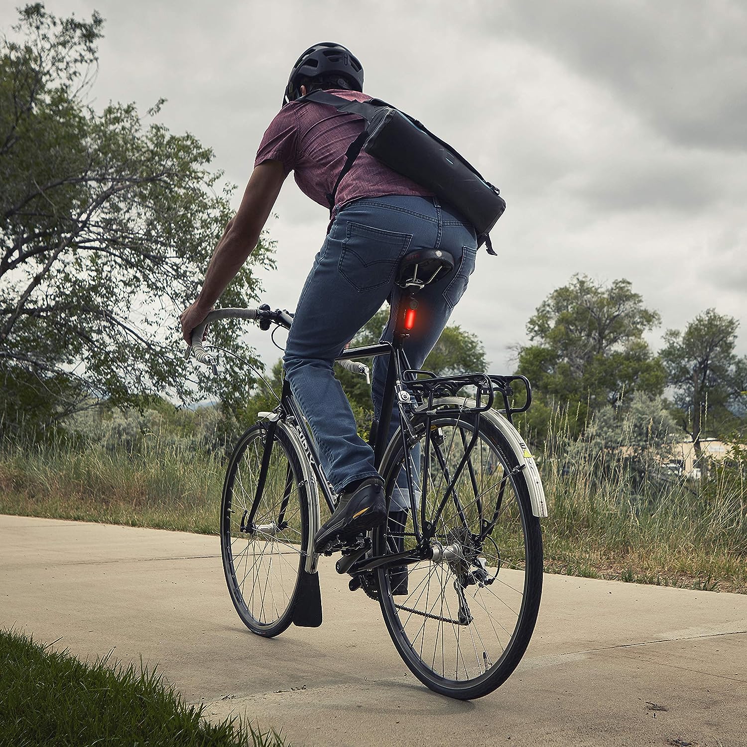 Nite Ize Red Radiant 125 Rechargeable Bike Light - Red
