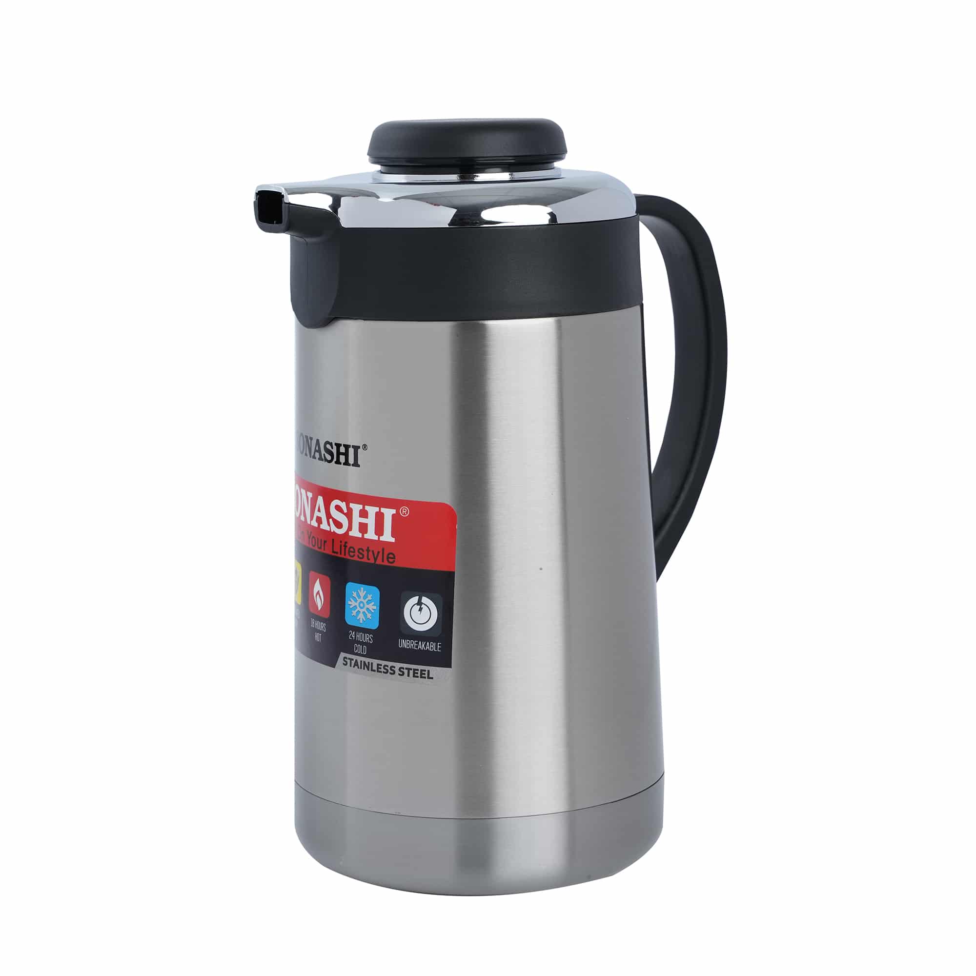 Sonashi Hot And Cold Vacuum Flask SVF-2500 Silver/Black 2.5 Liters