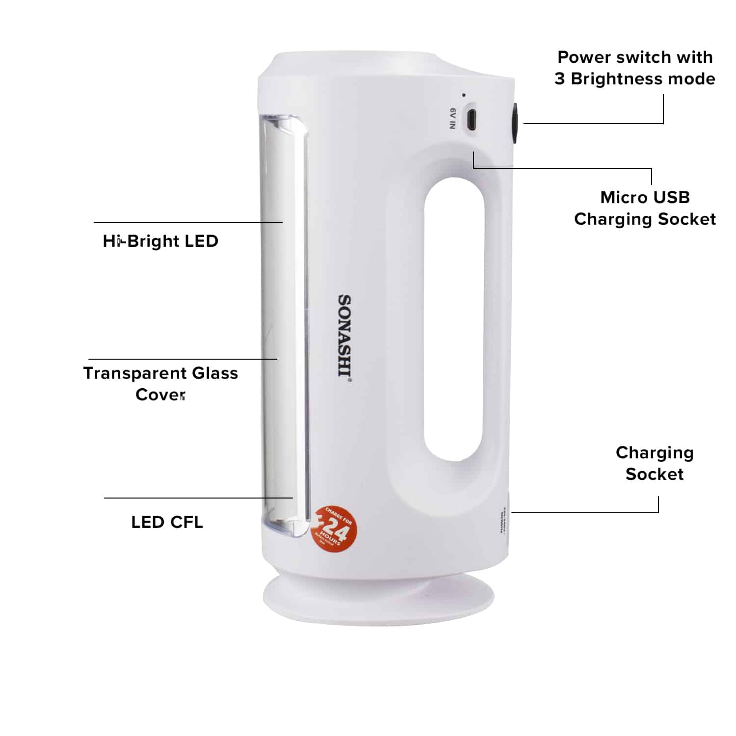 Sonashi Rechargeable Emergency Lantern SEL-706N