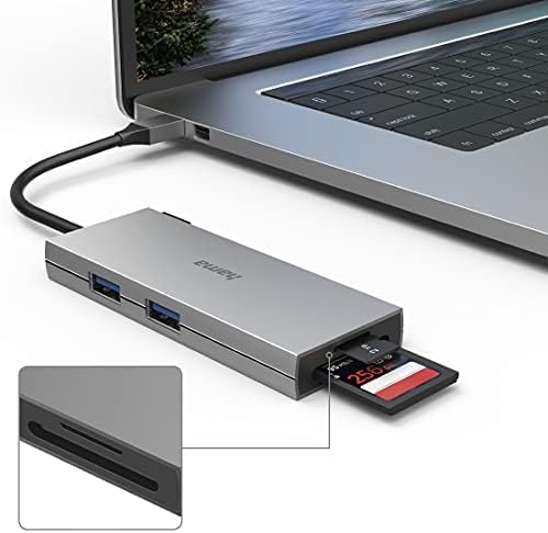 Hama USB-C Hub, Multiport, 6 Ports, 2 X USB-A, USB-C, HDMI™, SD, Microsd