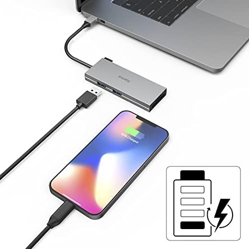 Hama USB-C Hub, Multiport, 6 Ports, 2 X USB-A, USB-C, HDMI™, SD, Microsd