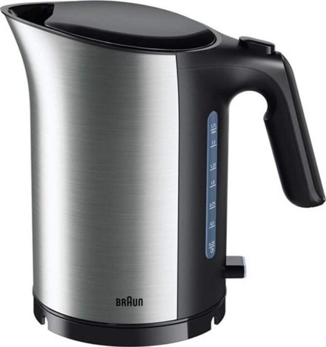 Braun 3000w Electric Kettle, Black 1.7 Liters - Black