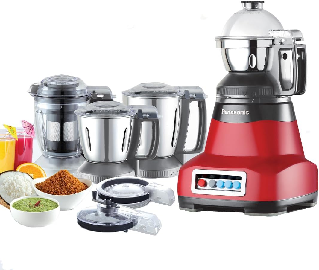 Panasonic 2000w 4 Jar Mixer Grinder With Extra Wide Blades