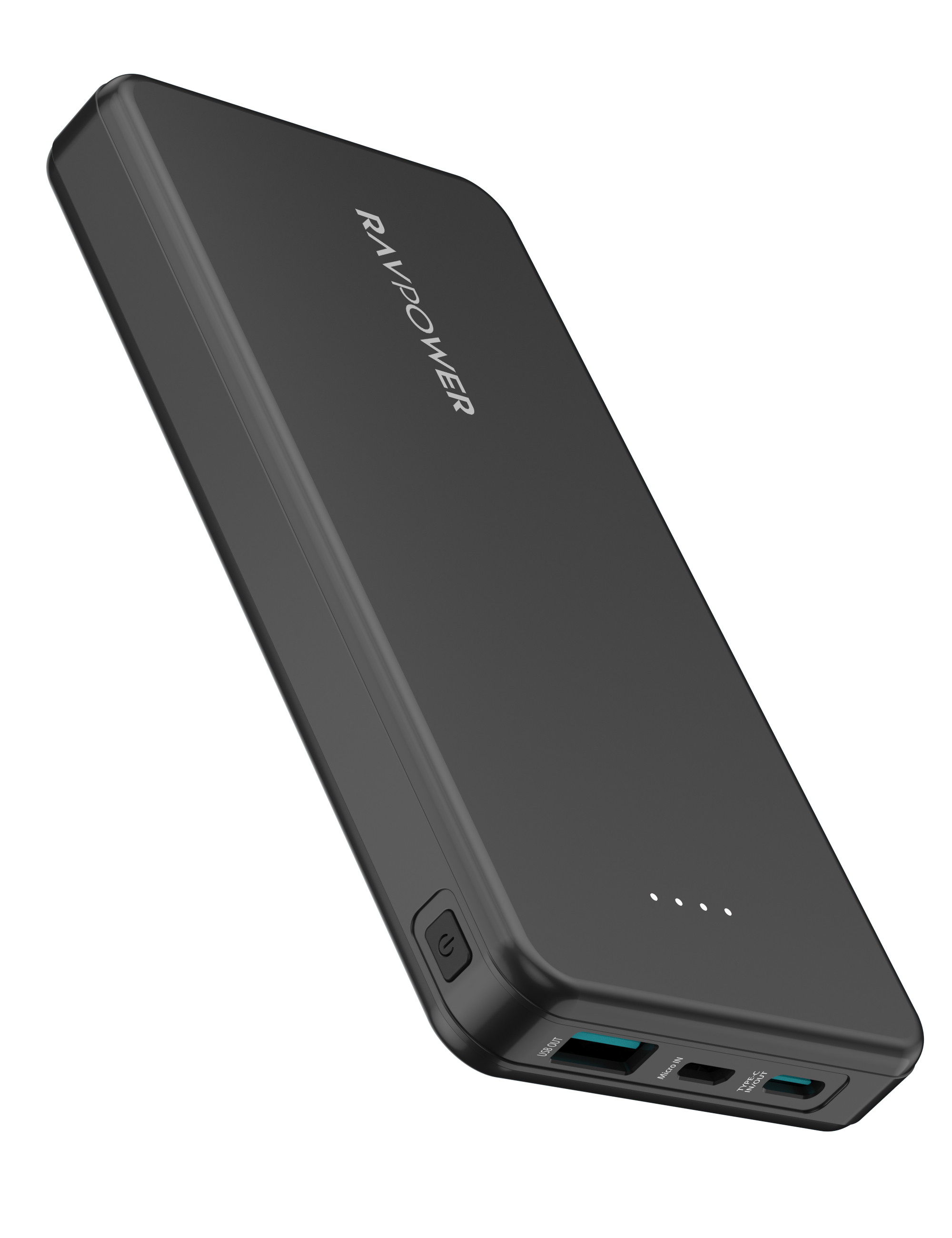 Ravpower Power Bank With Type-C Port, Micro Port And USB Port, 15W Power 10000 mAh Battery