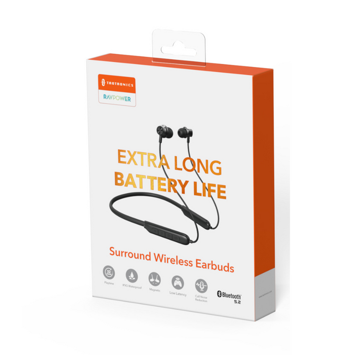 Ravpower Bluetooth Headphones TT-BH115, Upgraded Bluetooth 5.2 Technology