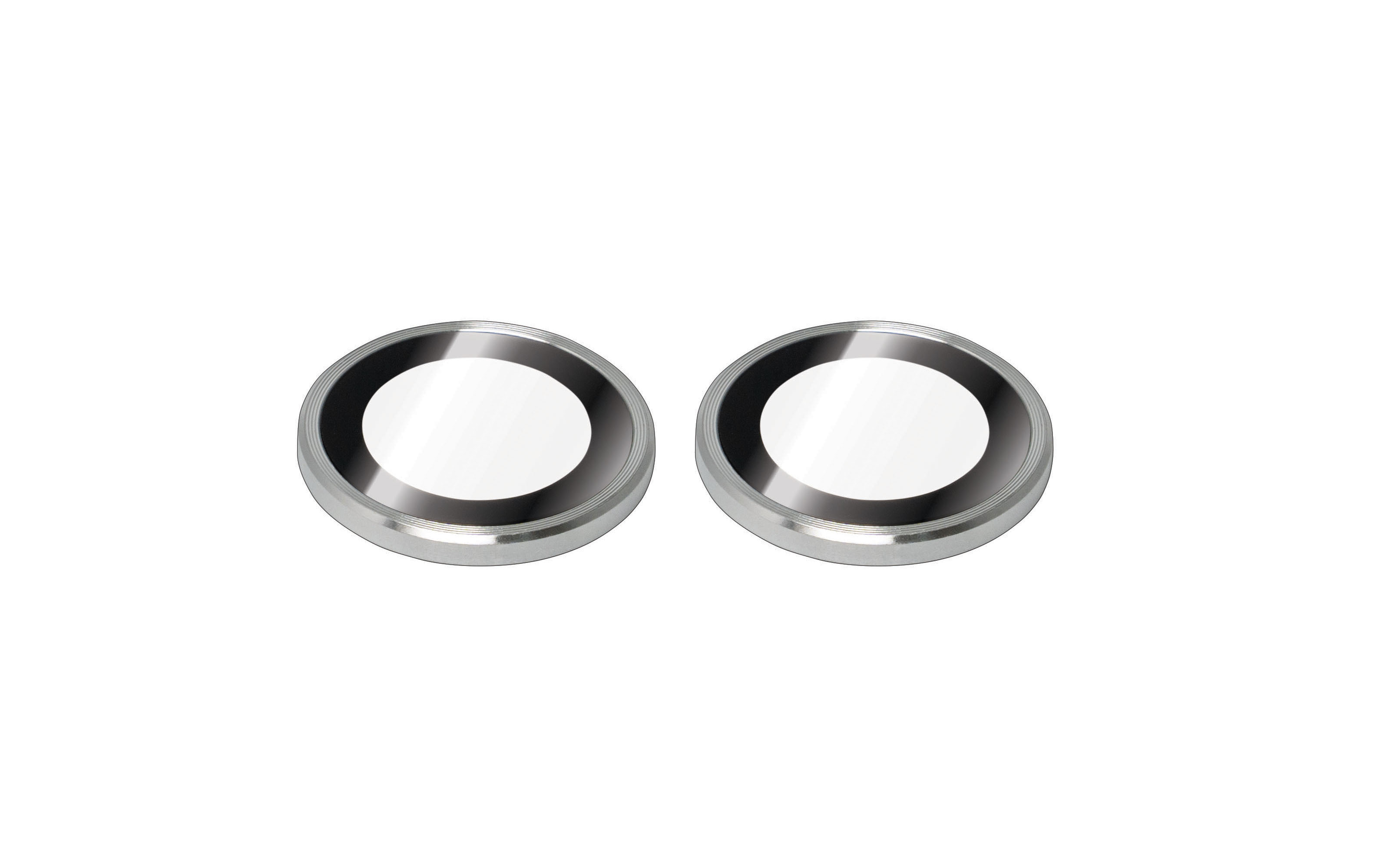 Torrii Bodyglass Camera Lens Protector (Individual Aluminium Ring) Anti-Bacterial Coating For iPhone 15 / iPhone 15 Plus - Silver
