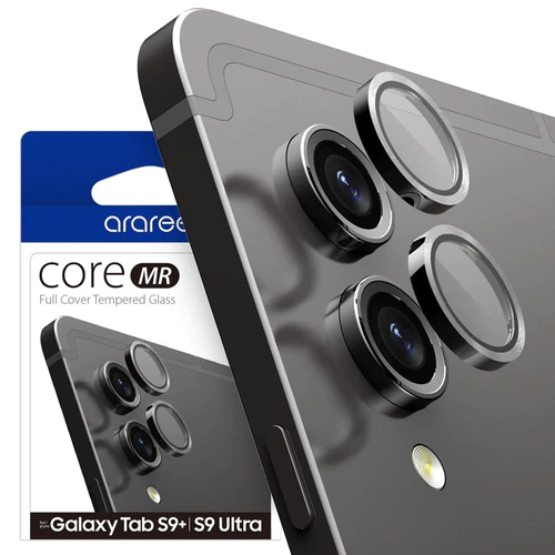Araree C-Sub Core MR Individual Metal Ring Camera Lense Protector Glass for Samsnug Tab S9 Plus / S9 Ultra - Clear