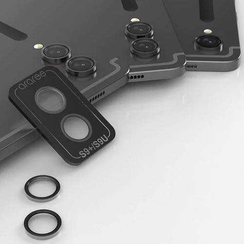 Araree C-Sub Core MR Individual Metal Ring Camera Lense Protector Glass for Samsnug Tab S9 Plus / S9 Ultra - Clear