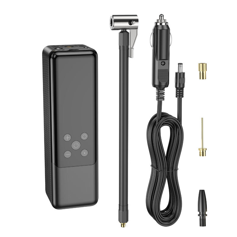 Hoco ZP5 Portable Motorcycle Bicycle Car Tire Air Inflatable Pump - Black