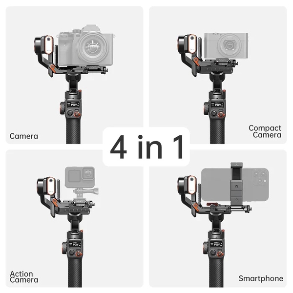 Hohem iSteady MT2 with Magnetic AI Tracker / LED Light