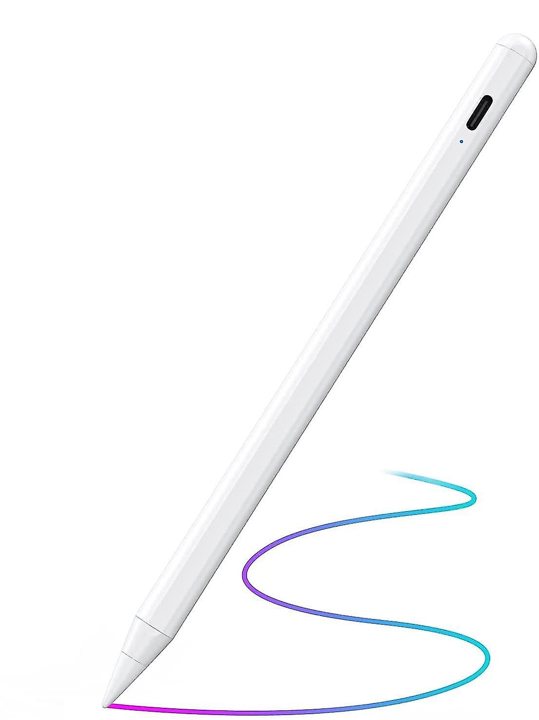 Sqyg Stylus Smart Pen Compatible With Apple iPad (2018 And Later), Palm Rejection - White