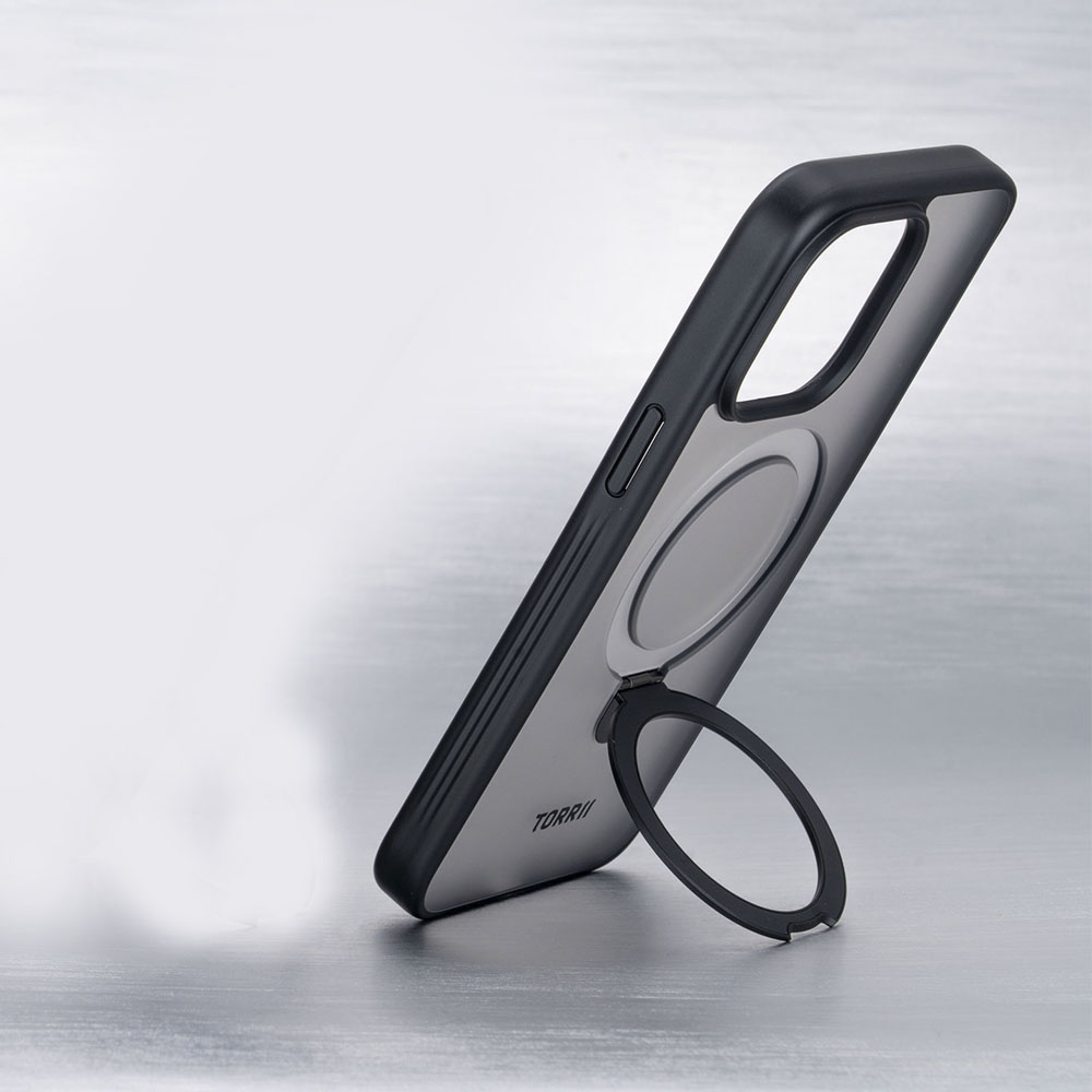 Torrii Torero Stand Case + MagSafe Compatible For iPhone 15 Pro (6.1) - Black