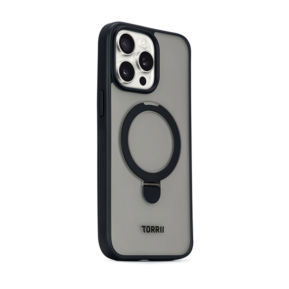 Torrii Torero Stand Case + MagSafe Compatible For iPhone 15 Pro (6.1) - Black