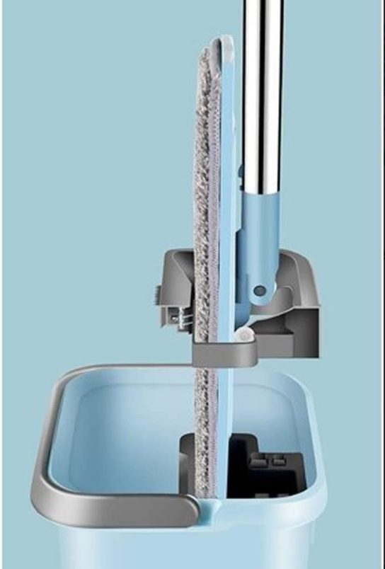 Easy Cleaning Floor Cleaning Mop With Bucket (White/Grey)