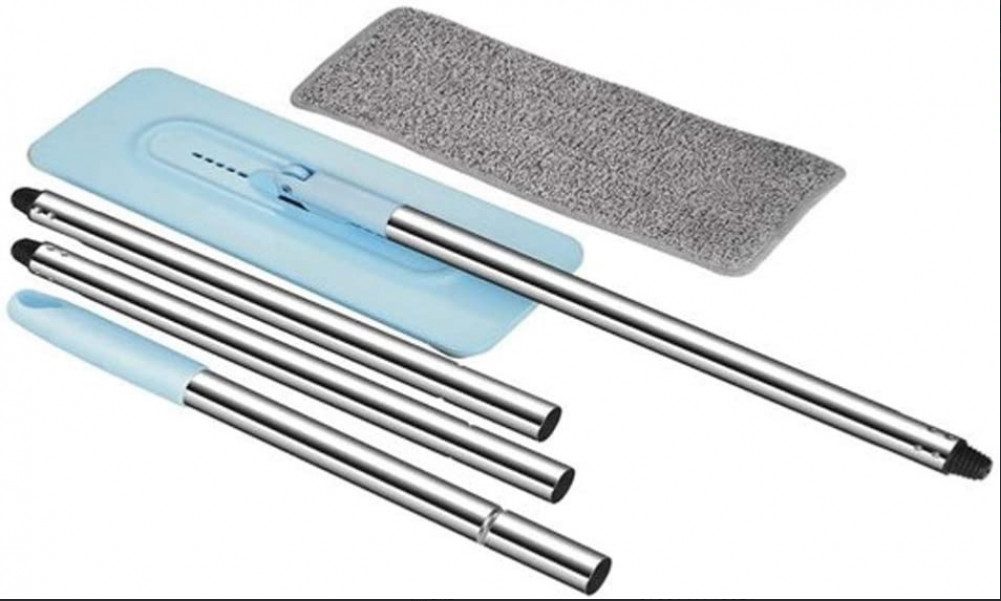 Easy Cleaning Floor Cleaning Mop With Bucket (White/Grey)