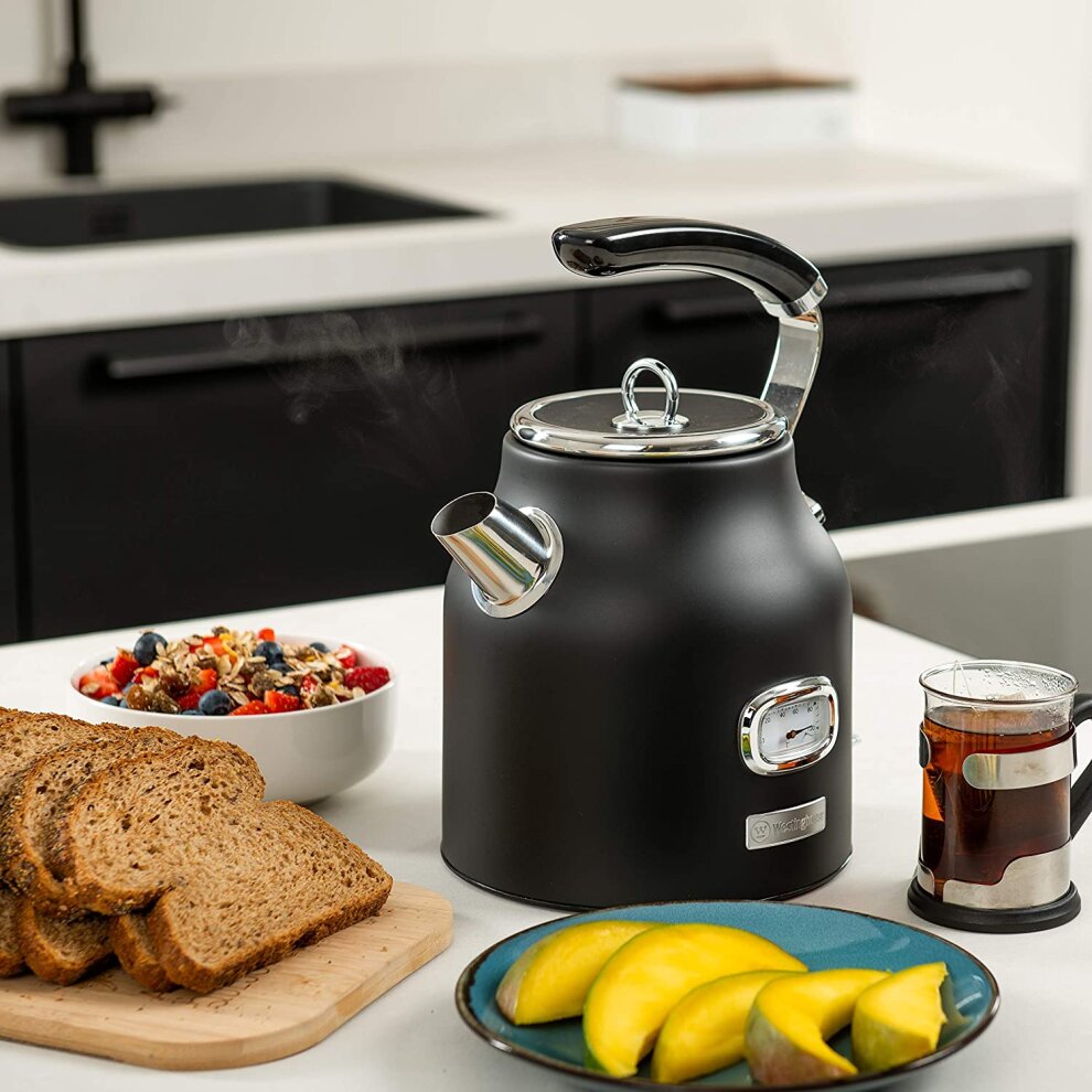 Westinghouse Retro Kettle Fast Boiler - Black