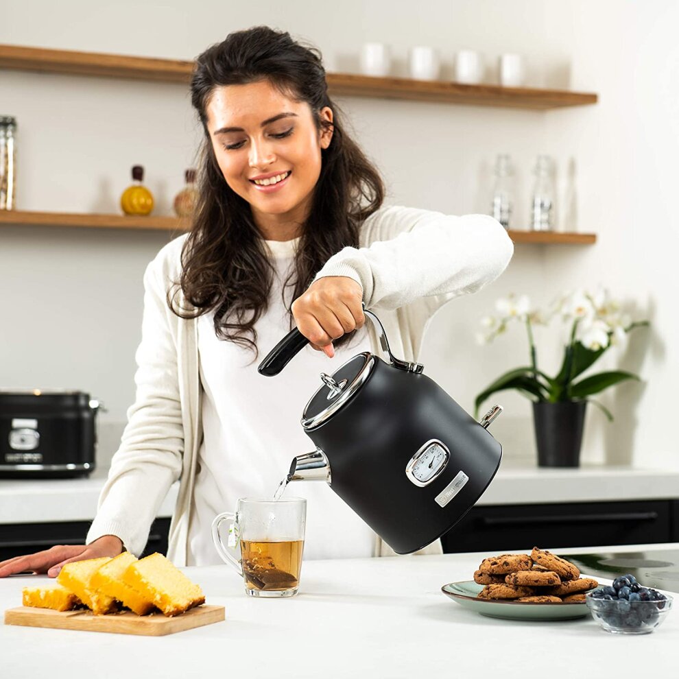 Westinghouse Retro Kettle Fast Boiler - Black