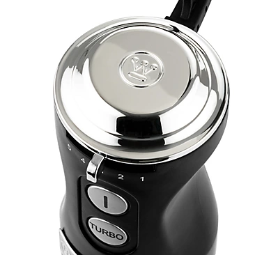 Westinghouse Retro Hand Blender - 600w Handheld Stick Blender for Kitchen - Stainless Steel Electric Soup Blender - Black