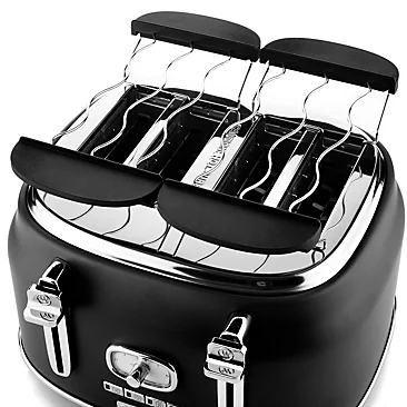 Westinghouse Retro 4-slice Toaster - Six Adjustable Browning Levels - With Self Centering Function & Crumb Tray - Black