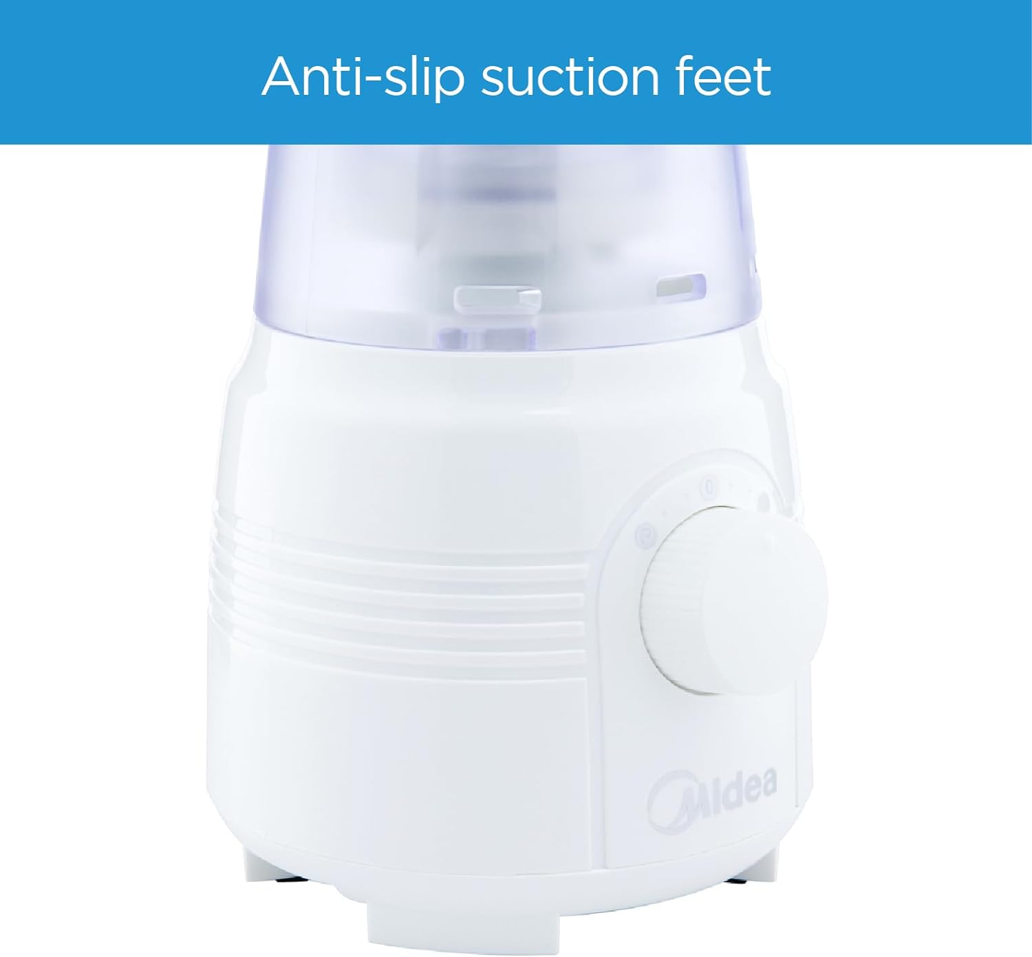 Midea Blender 400W 2 Speeds + Pulse  With Miller - White