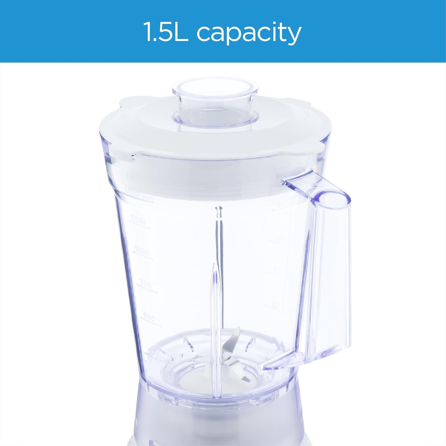 Midea Blender 400W 2 Speeds + Pulse  With Miller - White