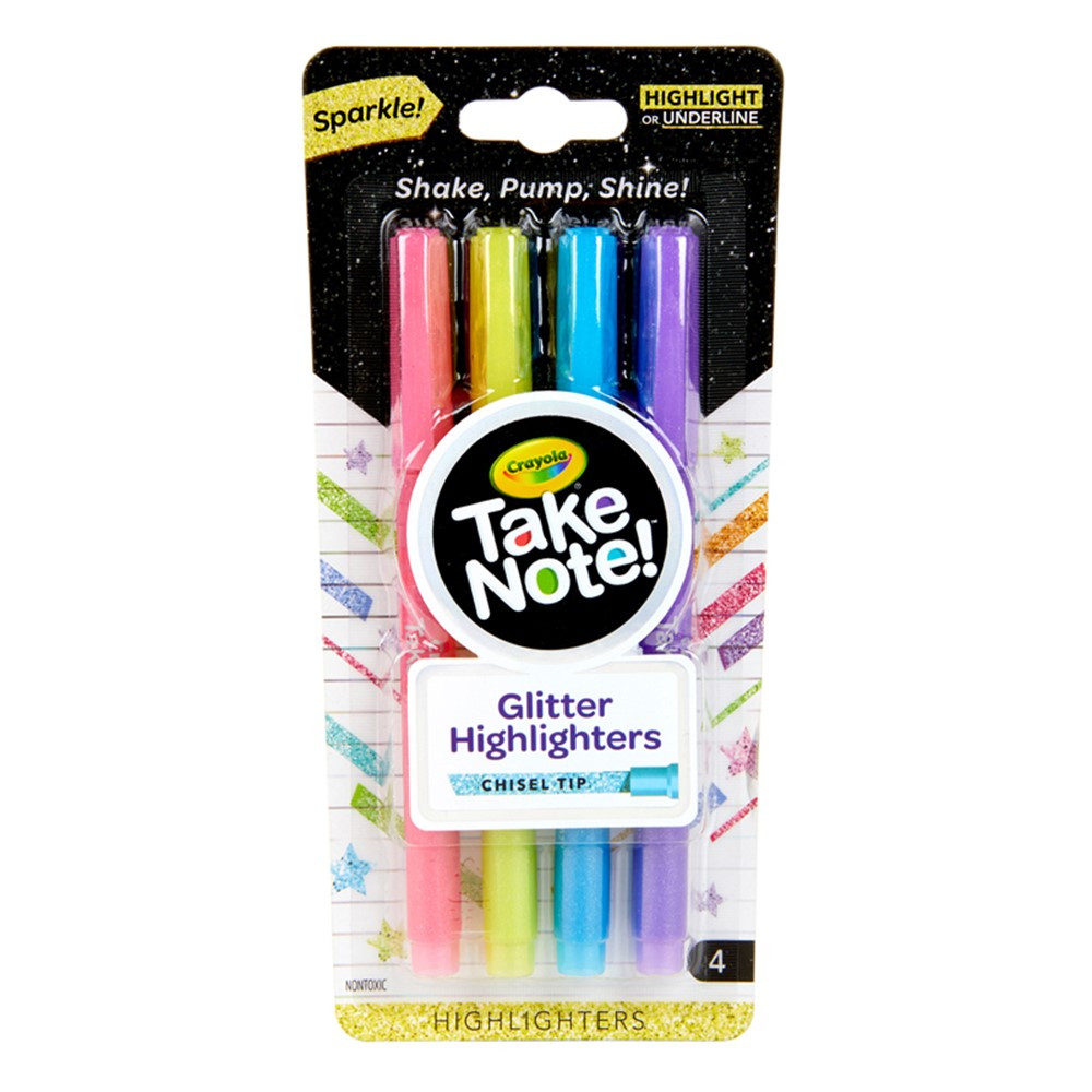 Crayola 4CT. Glitter Highlighters