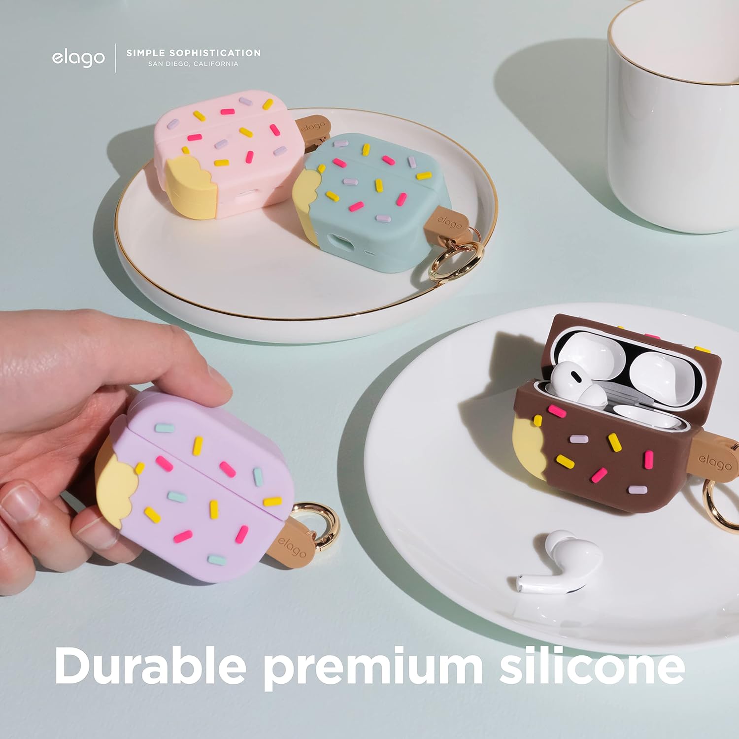 Elago Ice Cream Case for AirPods Pro 2 - Dark Brown