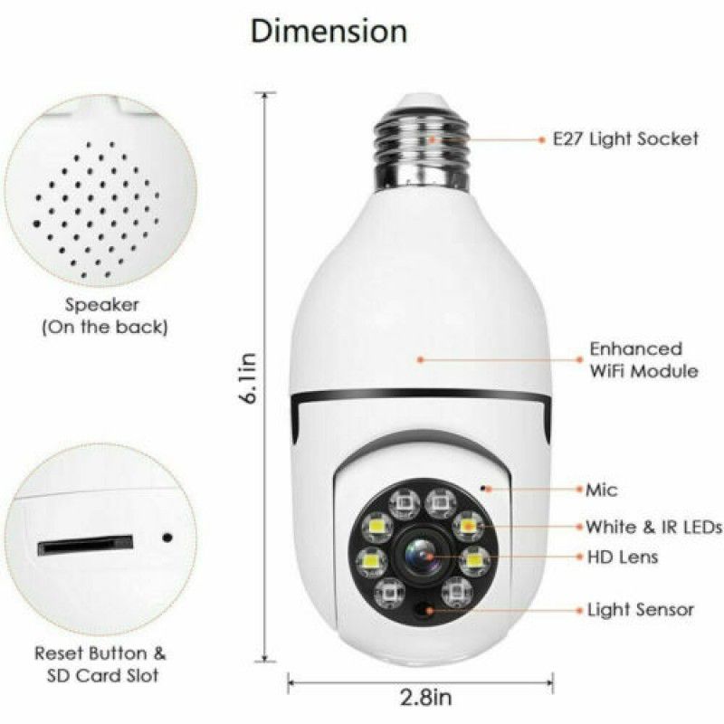 NHE Indoor WiFi Lamp Camera