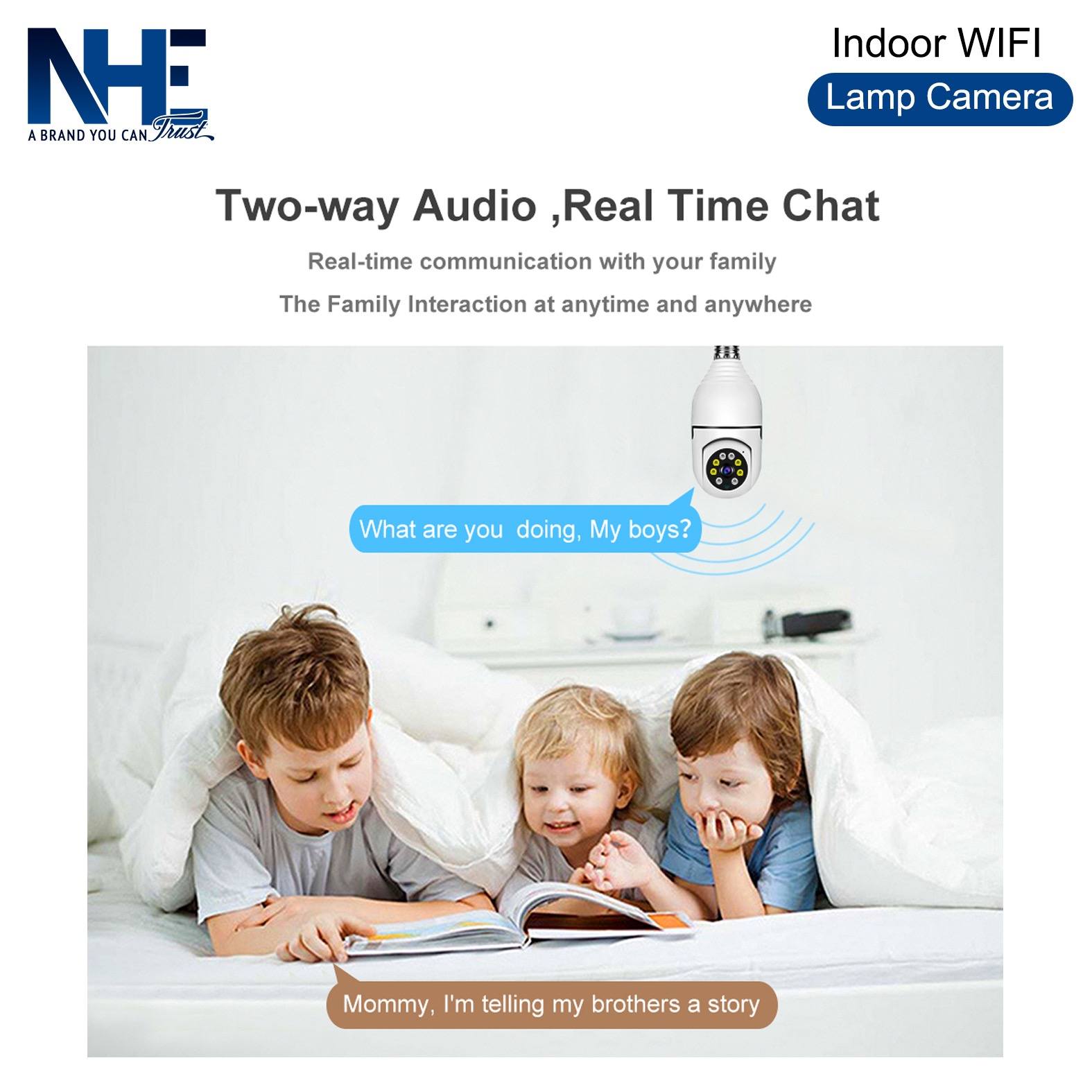 NHE Indoor WiFi Lamp Camera