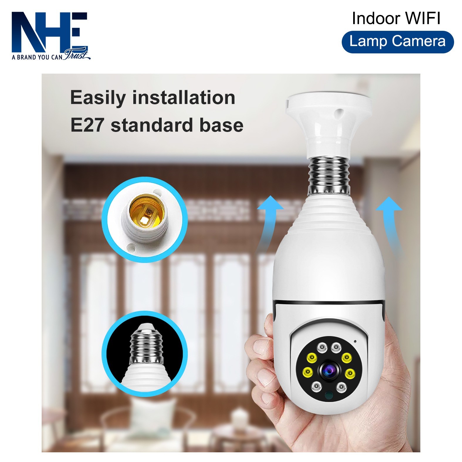 NHE Indoor WiFi Lamp Camera