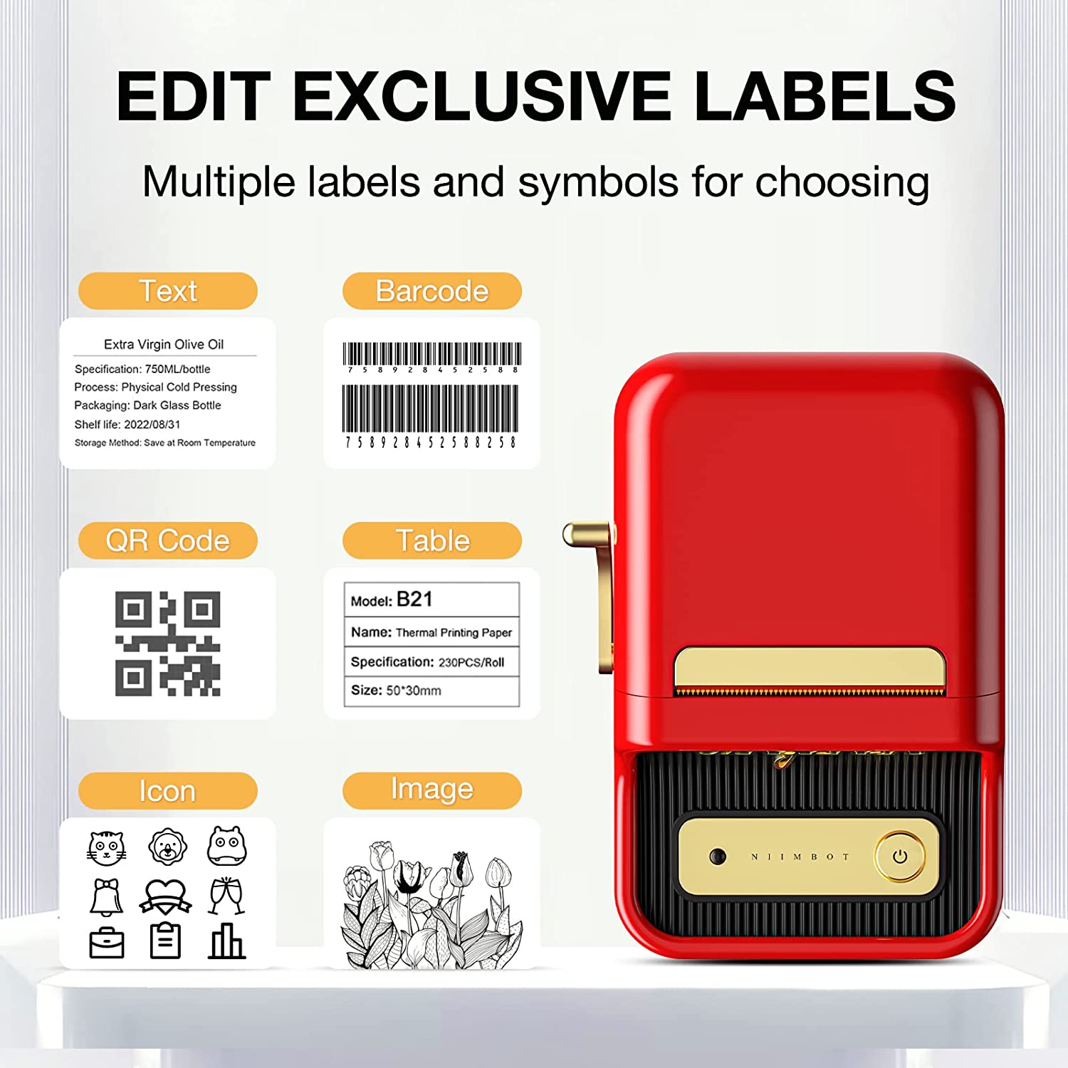 NHE Portable Label Printer