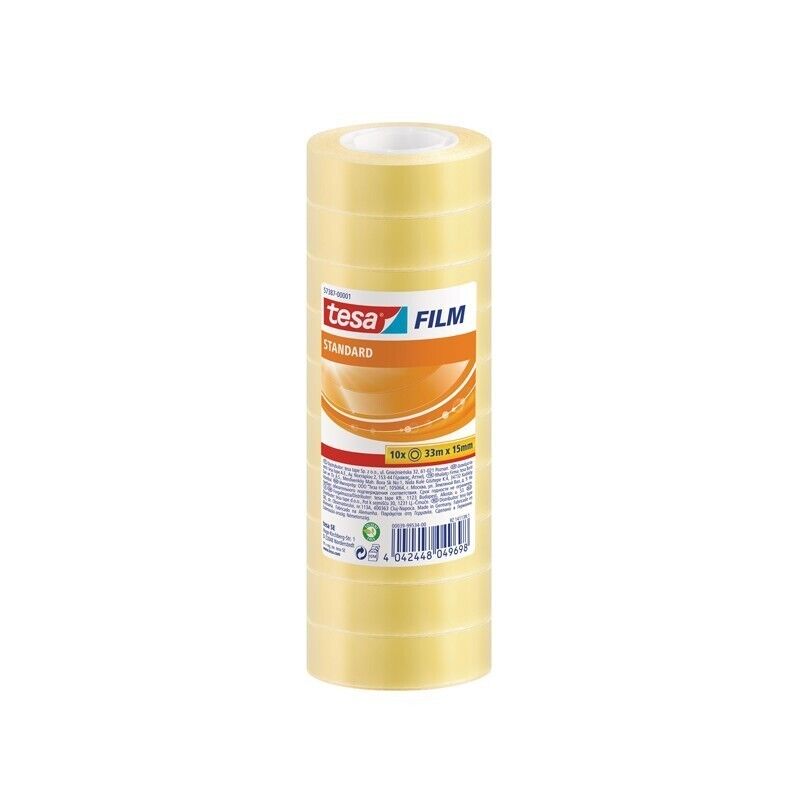 Tesa Film Basic Tape -8 Rolls , 33 m x 19 mm