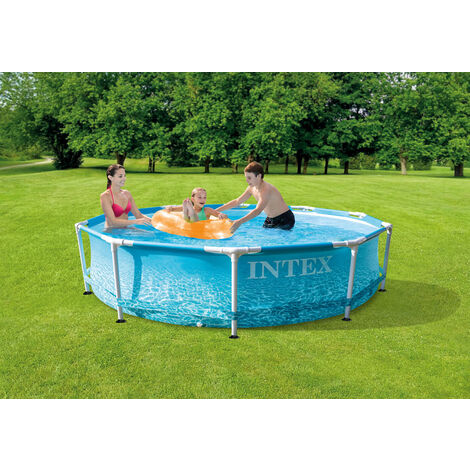 Intex Beach Side Metal Frame Pool Set 10ft X 30 Inch