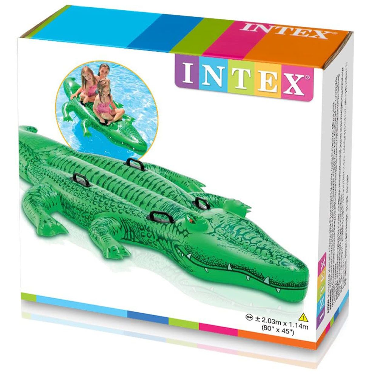 Intex Giant Gator Ride-on 2.03m X 1.14m